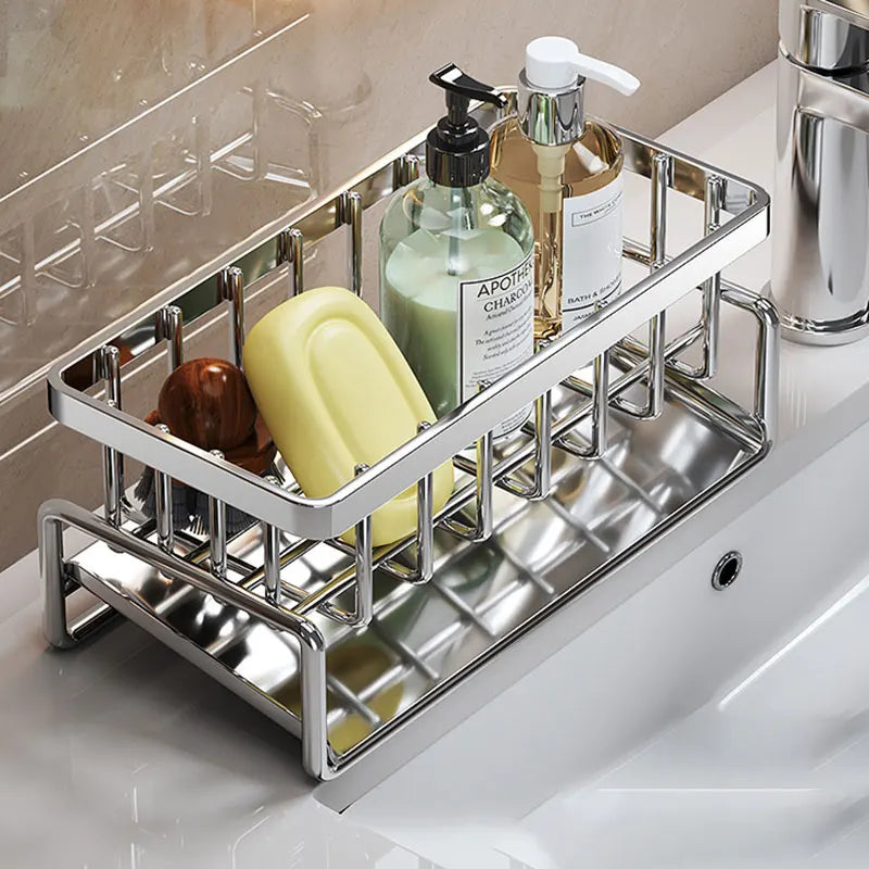 Stainless Steel Sponge Holder For Kitchen Sink