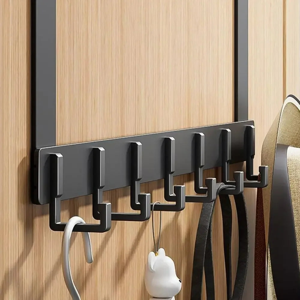 Over The Door 6 Hooks Clothes Coat Hat Towel Hanger