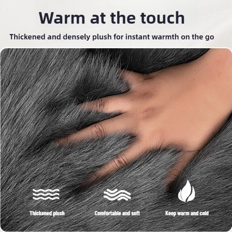 Universal Winter Plush Car Seat Covers - Full Set